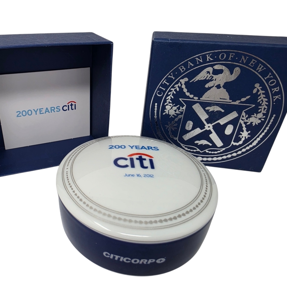 Citi Bank New York 200th Anniversary Trinket Box Vintage